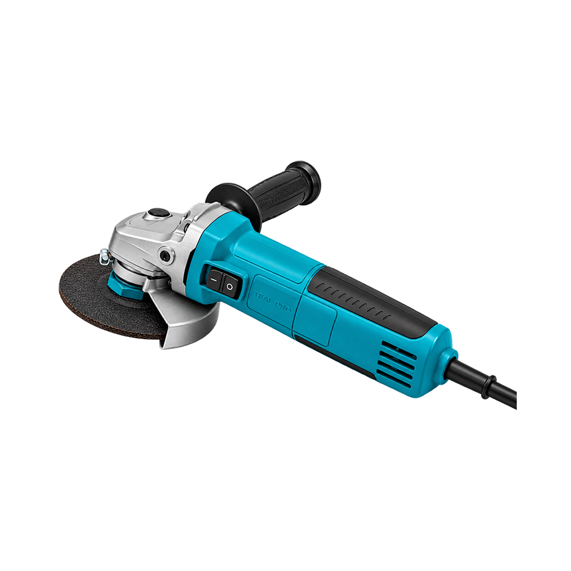 Corded Angle Grinder – Teal with Side Handle