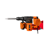 Corded Chipping Hammer – Orange & Black with Auxiliary Handle