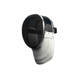 Fencing Mask – Black Mesh with White Bib